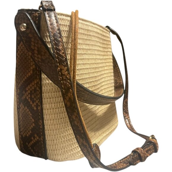 Snakeskin Mini Bucket Bag w/drawstring top! - Picture 8 of 14